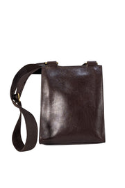 Mulberry - Brown Leather Messenger Crossbody Bag - Current Boutique