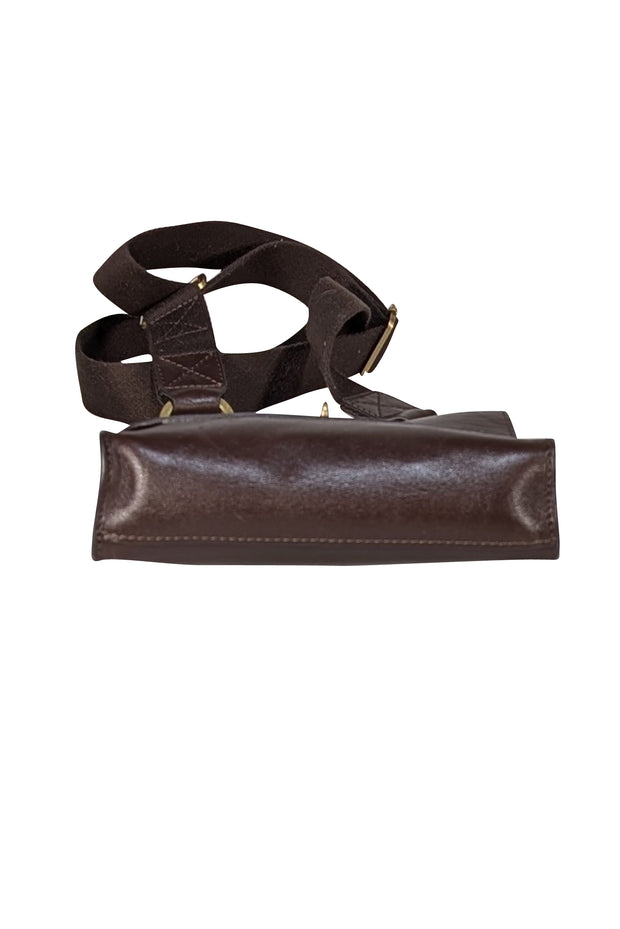 Mulberry - Brown Leather Messenger Crossbody Bag - Current Boutique