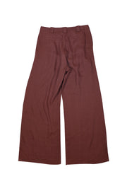 A.L.C. - Rust Brown Linen Blend Pants Sz 10 - Current Boutique
