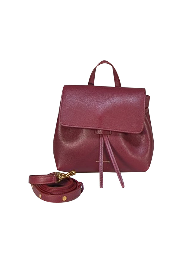 Mansur Gavriel - Dark Red Leather "Mini Soft Lady" Crossbody Bag