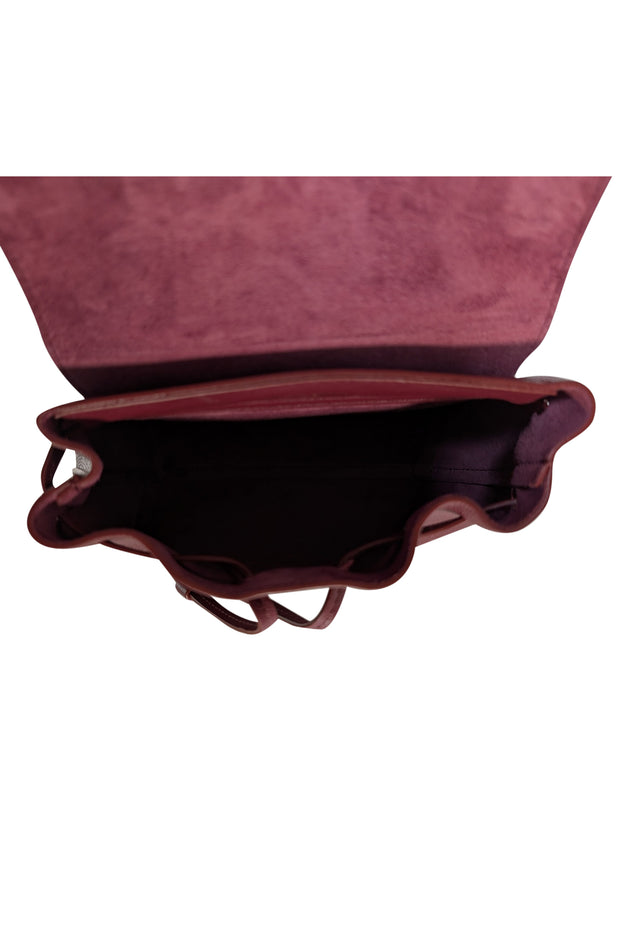 Mansur Gavriel - Dark Red Leather "Mini Soft Lady" Crossbody Bag