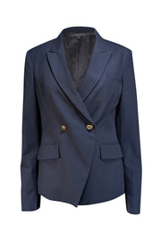 Rag & Bone - Navy Wool Blend Blazer Sz 8 - Current Boutique