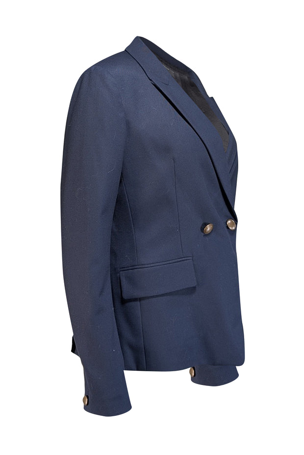 Rag & Bone - Navy Wool Blend Blazer Sz 8 - Current Boutique