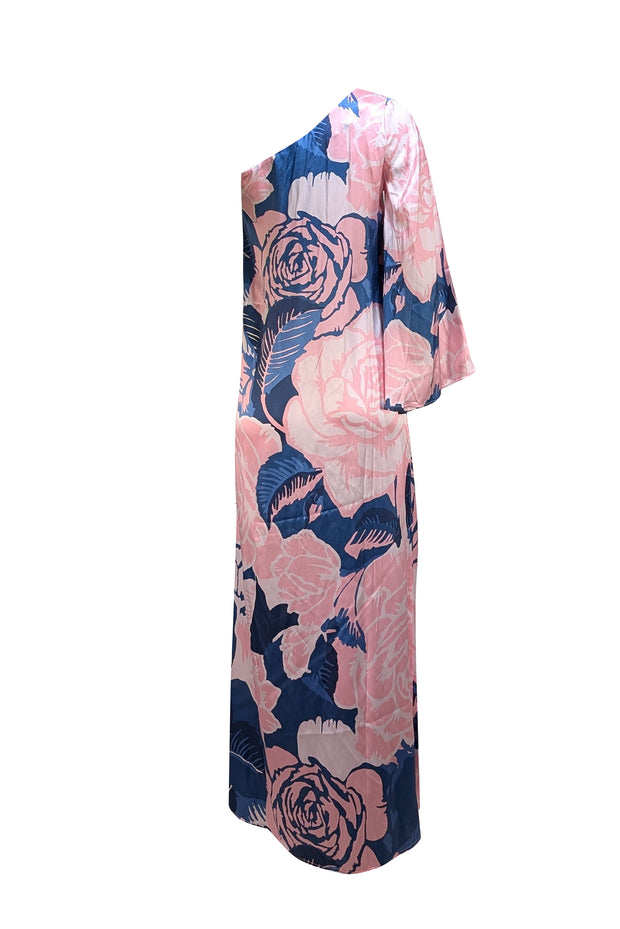 Figue - Blue, Pink, & White Floral Printed Maxi "Greta" Dress Sz 4