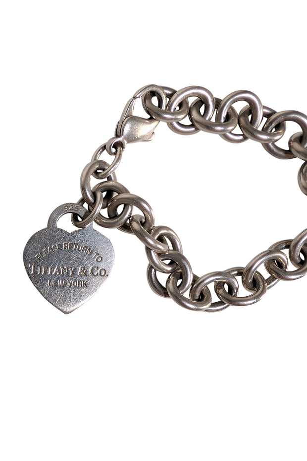 Tiffany & Co. - Sterling Silver Charm Bracelet w/ Heart Tag - Current Boutique