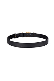 Gucci - Black Leather Logo Buckle Horsebit Belt Sz S - Current Boutique