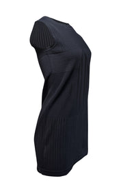 Chanel - Black Knit Sleeveless Dress Sz 0 - Current Boutique