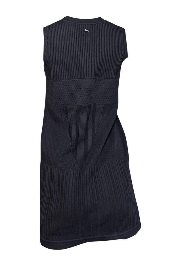 Chanel - Black Knit Sleeveless Dress Sz 0 - Current Boutique