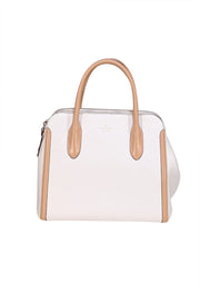 Kate Spade - Ivory & Beige Leather Handbag - Current Boutique