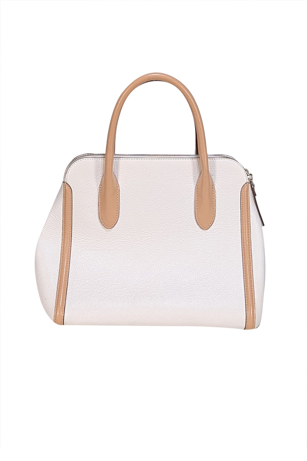 Kate Spade - Ivory & Beige Leather Handbag - Current Boutique