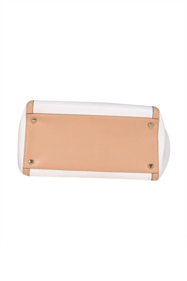 Kate Spade - Ivory & Beige Leather Handbag - Current Boutique