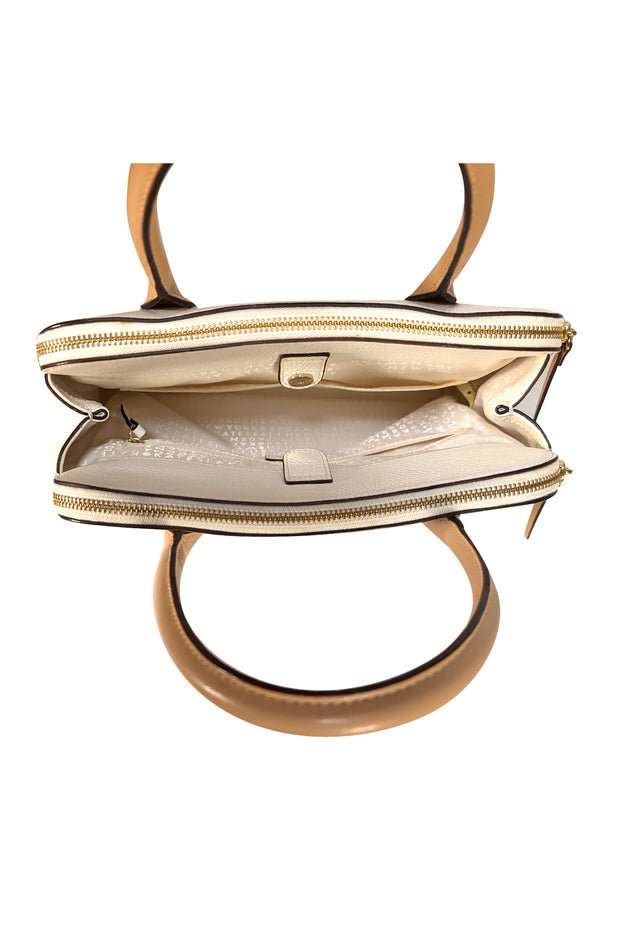 Kate Spade - Ivory & Beige Leather Handbag - Current Boutique