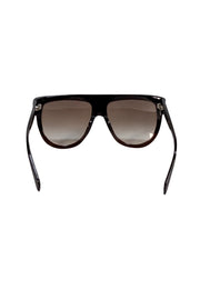 Celine - Dark Brown Tortoise Oversized Sunglasses - Current Boutique