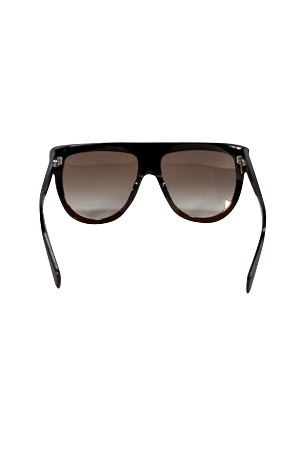 Celine - Dark Brown Tortoise Oversized Sunglasses - Current Boutique