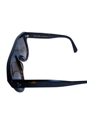 Celine - Dark Brown Tortoise Oversized Sunglasses - Current Boutique