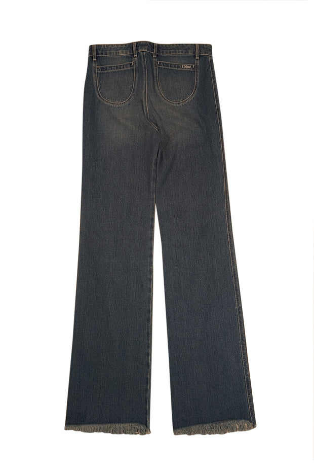 Chloe - Medium Wash Wide Leg Jeans Sz 6 - Current Boutique