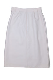 Chloe - Ivory Wool Blend Slit Front Skirt Sz 4
