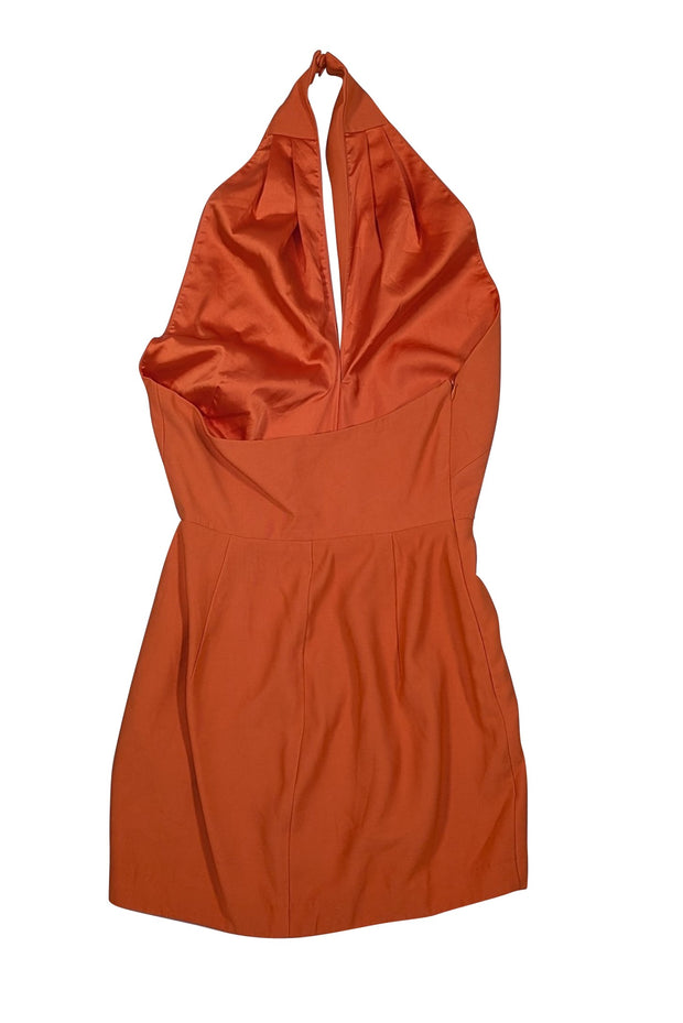 The Sei - Orange Halter Mini Dress Sz 0