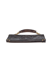 Tory Burch - Brown Metallic Textured Leather Chain Strap Shoulder Bag - Current Boutique