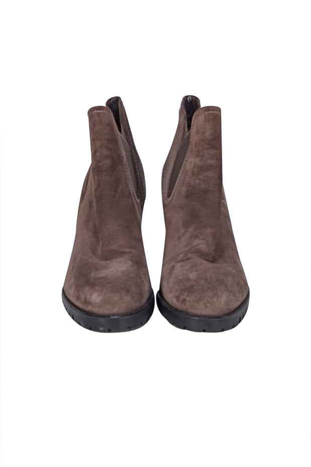 Stuart Weitzman - Brown Suede Short Booties Sz 7.5