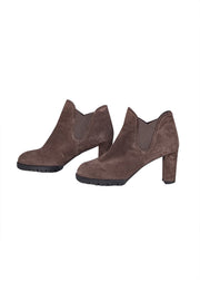 Stuart Weitzman - Brown Suede Short Booties Sz 7.5