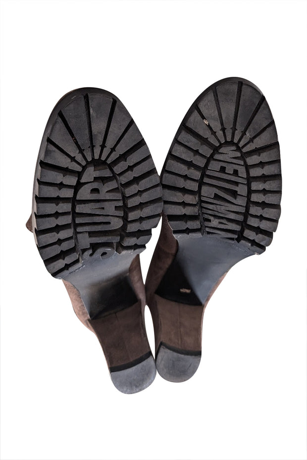 Stuart Weitzman - Brown Suede Short Booties Sz 7.5