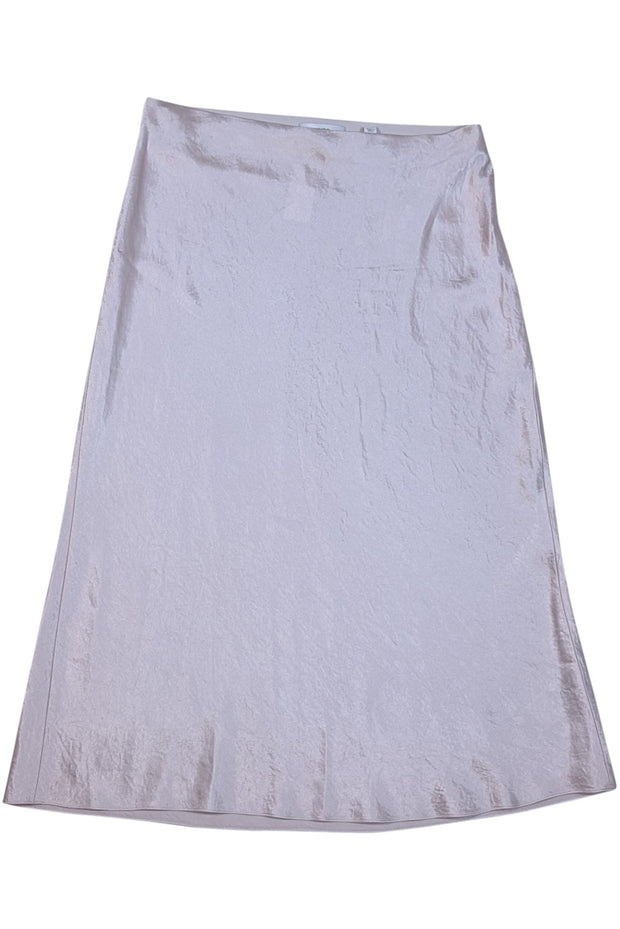 Vince - Cream Satin Slip Skirt Sz M - Current Boutique