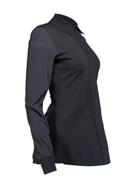 Marie Saint Pierre - Black Collared Jacket Sz 0 - Current Boutique