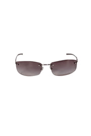 Gucci - Silver Ombre Lens Frameless Sunglasses - Current Boutique