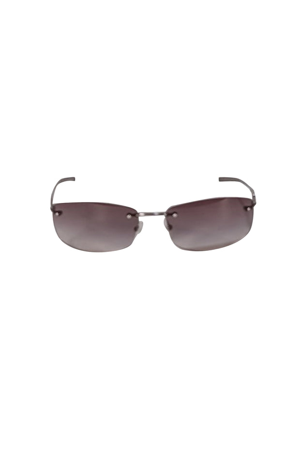 Gucci - Silver Ombre Lens Frameless Sunglasses - Current Boutique