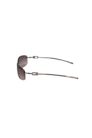 Gucci - Silver Ombre Lens Frameless Sunglasses - Current Boutique