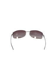 Gucci - Silver Ombre Lens Frameless Sunglasses - Current Boutique