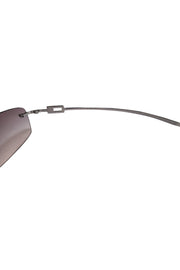Gucci - Silver Ombre Lens Frameless Sunglasses - Current Boutique