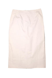 Prada - Light Beige Cotton Blend Pencil Skirt Sz 6