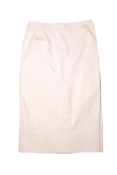Prada - Light Beige Cotton Blend Pencil Skirt Sz 6