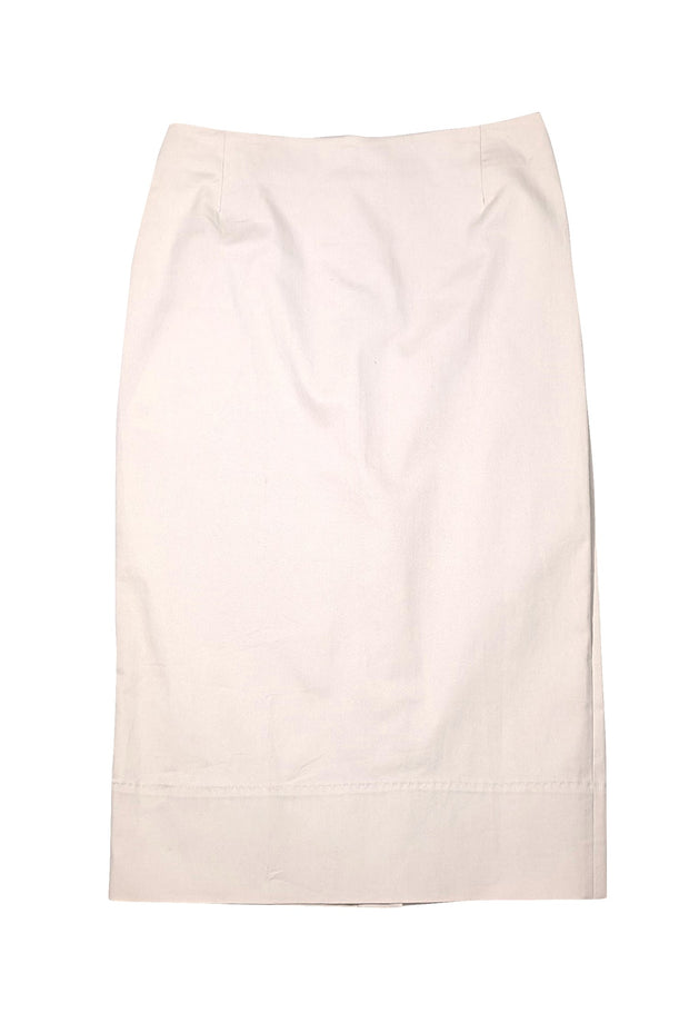 Prada - Light Beige Cotton Blend Pencil Skirt Sz 6