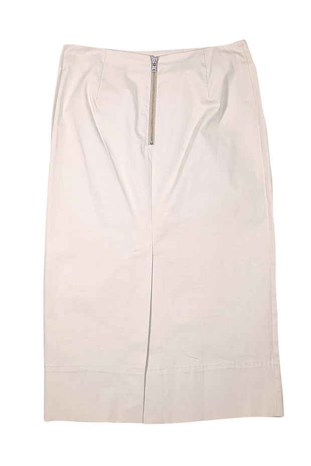 Prada - Light Beige Cotton Blend Pencil Skirt Sz 6