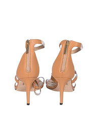 Tamara Mellon - Beige Strappy Transparent Strap Detail Heel Sz 8.5