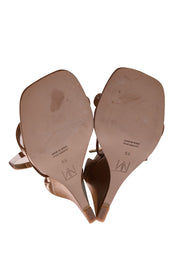 Tamara Mellon - Tan Leather Wedge Sandals Sz 8.5