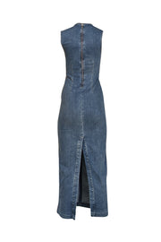 Reformation - Blue Medium Wash Denim Kendi Maxi Dress Sz 2 - Current Boutique