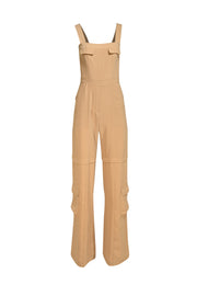 Amanda Uprichard - Beige "Frida" Sleeveless Jumpsuit Sz S - Current Boutique