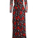 Diane von Furstenberg - Black w/Red & Blue Passion Floral Print Long Sleeve Dress Sz XS