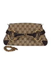 Gucci - Brown Monogram Horesbit Mini Bag