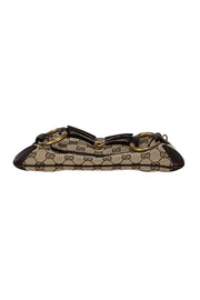 Gucci - Brown Monogram Horesbit Mini Bag