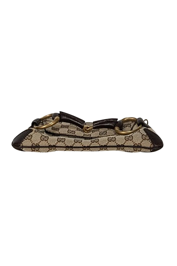 Gucci - Brown Monogram Horesbit Mini Bag