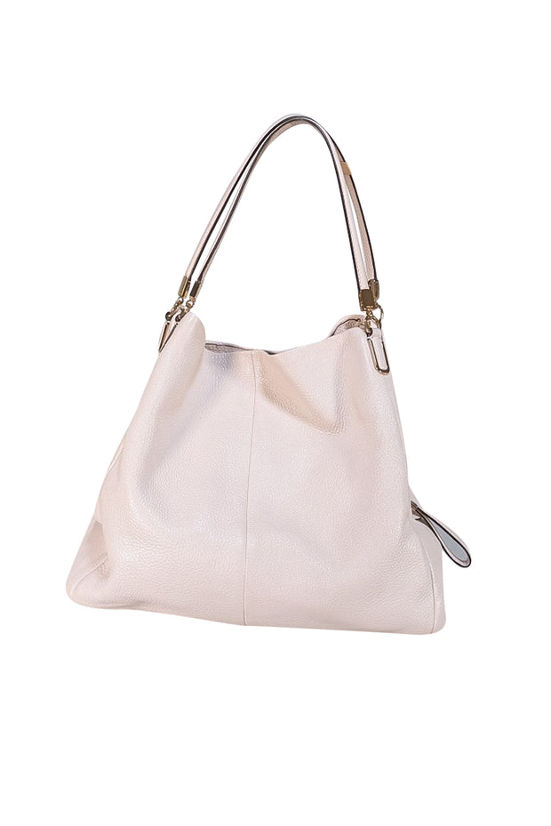 Coach - Ivory Leather Shoulder Bag