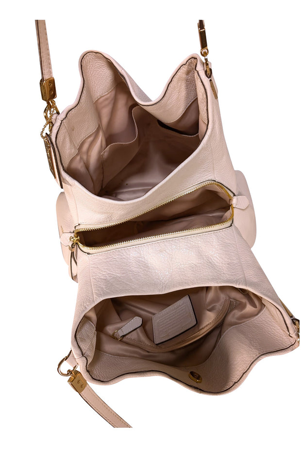 Coach - Ivory Leather Shoulder Bag