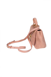 Coccinelle - Pink Suede Satchel Bag