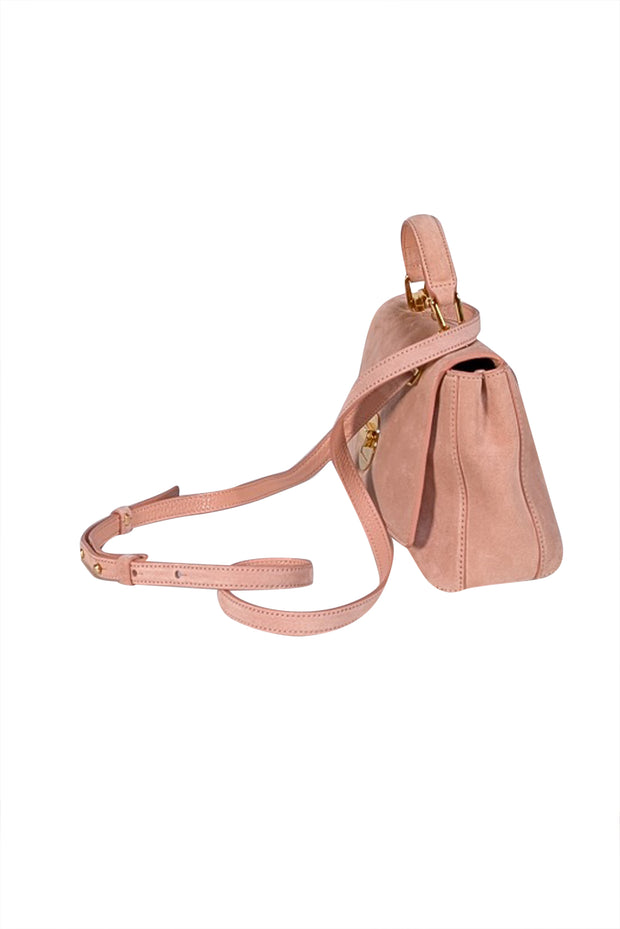 Coccinelle - Pink Suede Satchel Bag