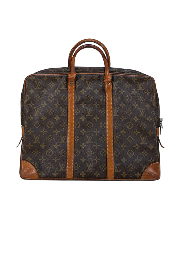 Louis Vuitton - Brown Monogram Logo Briefcase - Current Boutique